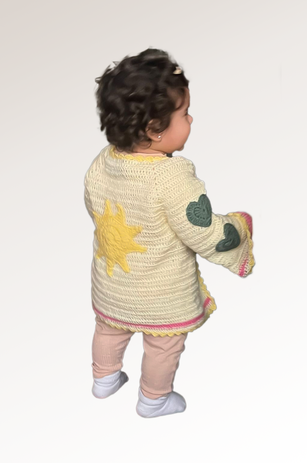 Baby Vanilla Sunrise Long Cardigan (Mummy/baby matching set, Sold Separately)