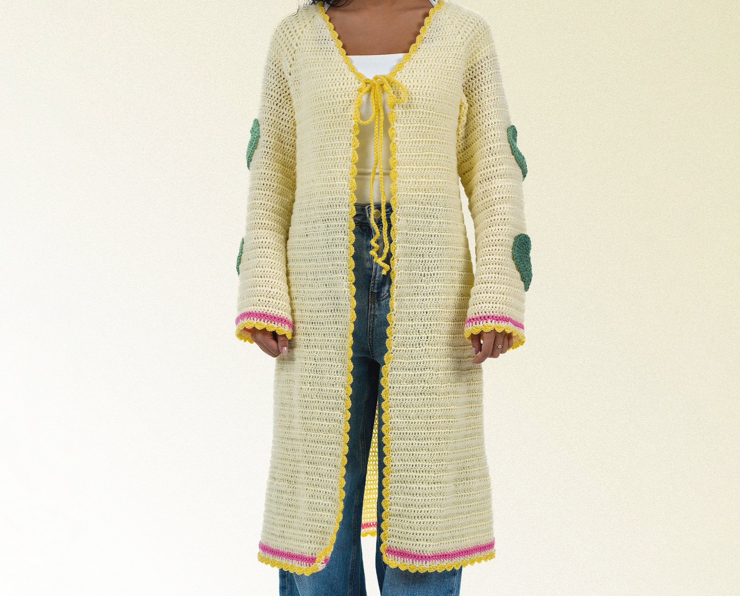 Vanilla Sunrise Long Cardigan (Mummy/baby matching set, Sold Separately)