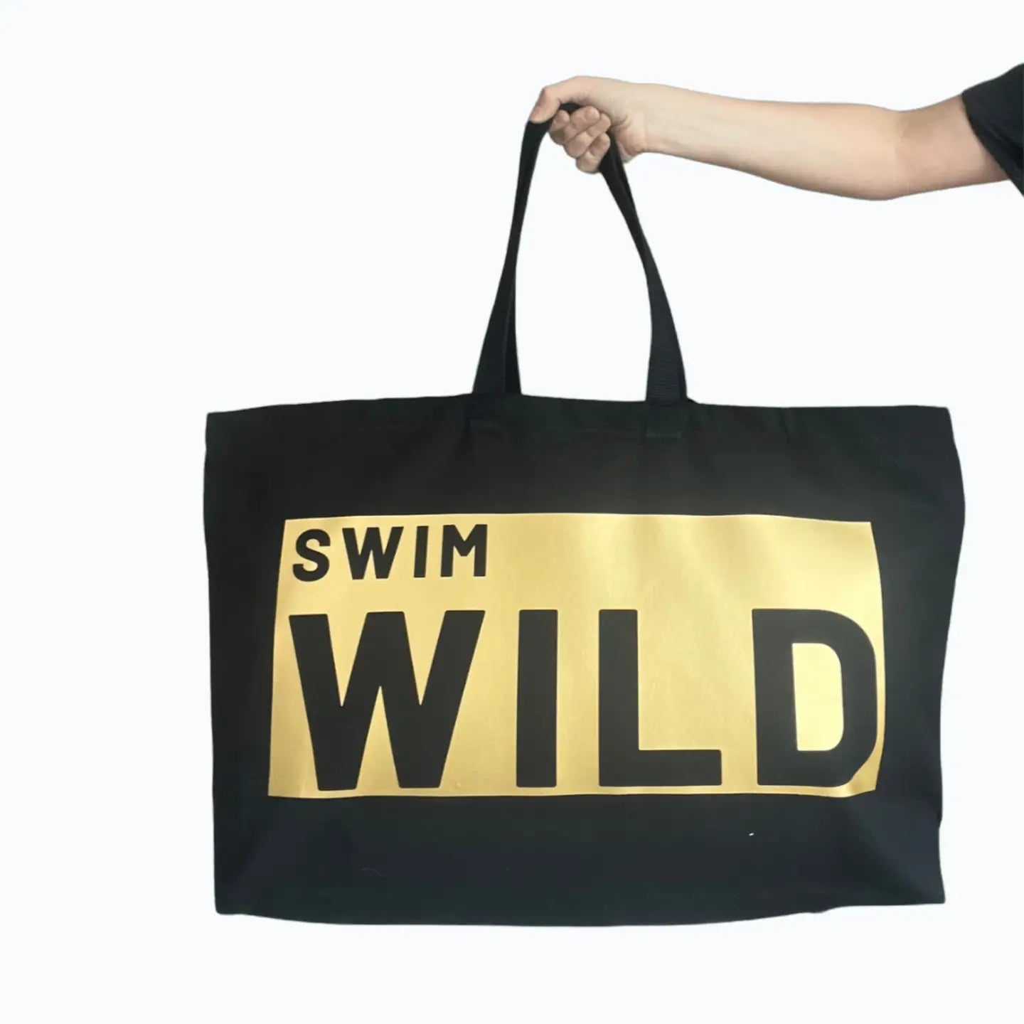 Jumbo Swim Wild Bag Black/Gold