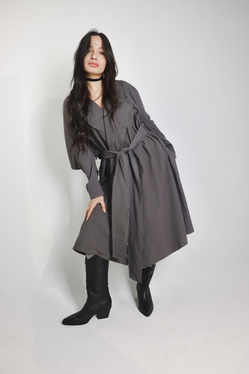 GREY RICHMOND TRENCH COAT