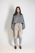 MELTON GREY SWEATSHIRT