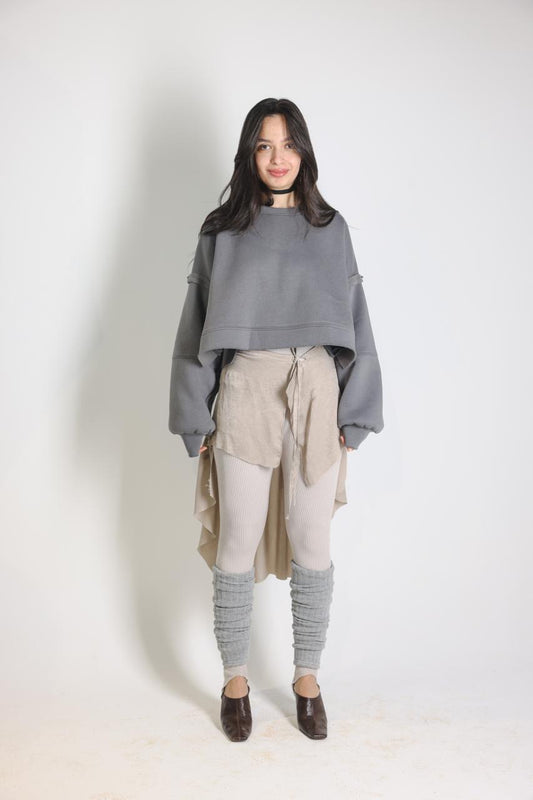 Melton Grey Sweatshirt