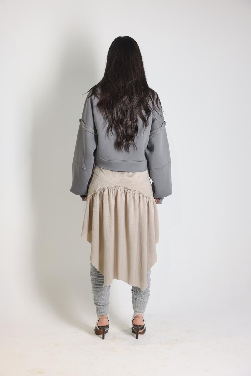 MELTON GREY SWEATSHIRT