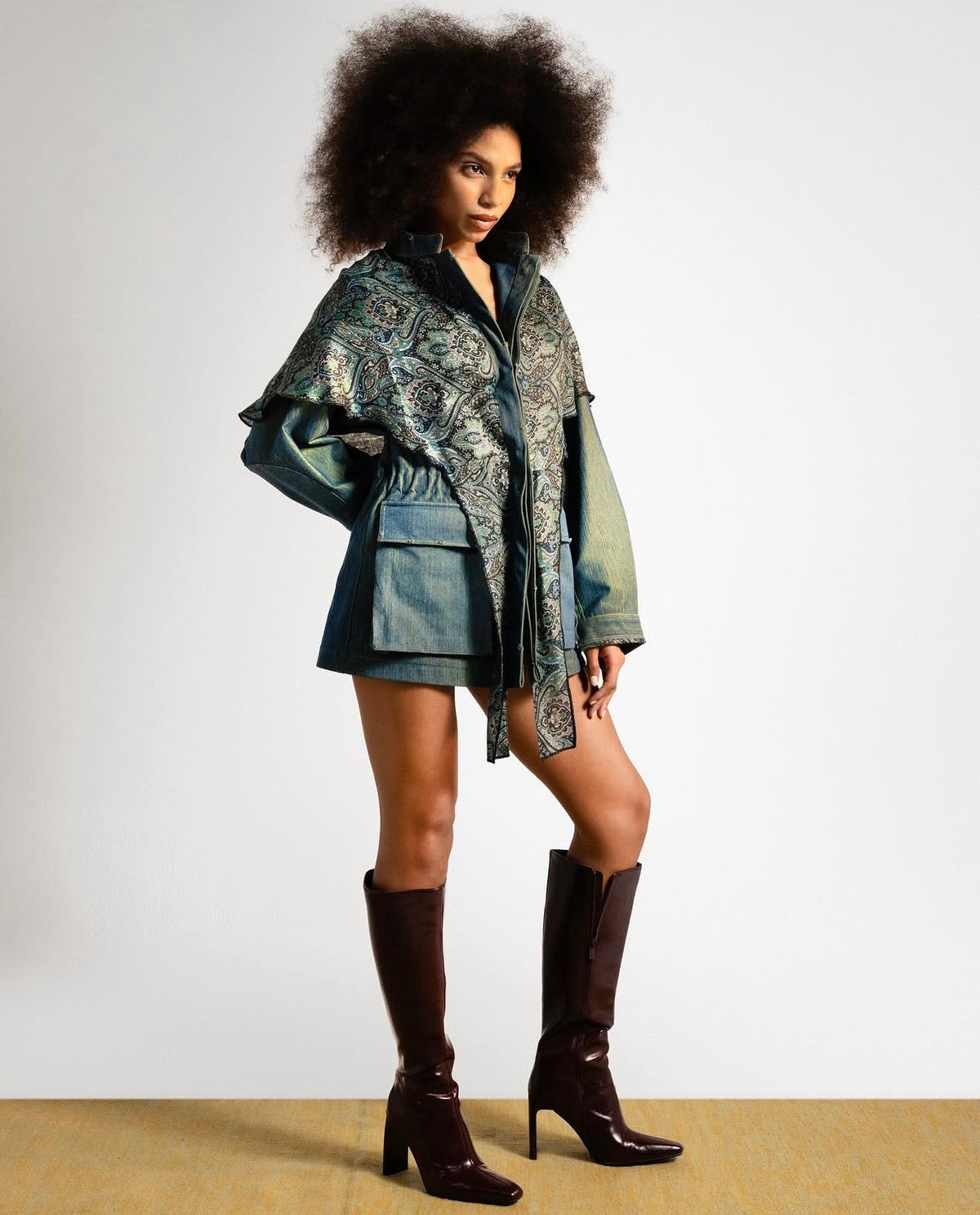 THE PAISLEY CAPE JACKET