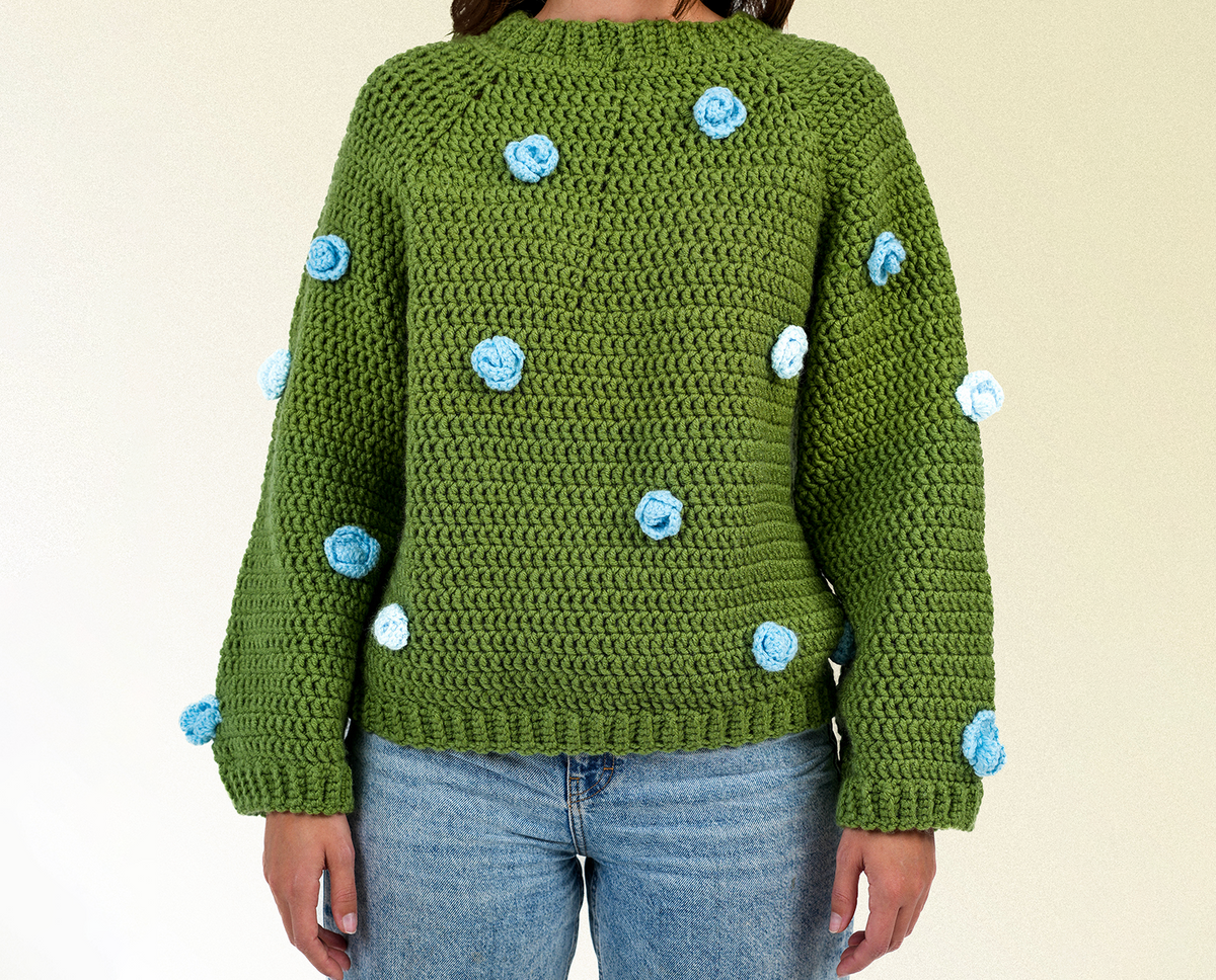 BASIL BLOOM PULLOVER Basil (Pre-order)