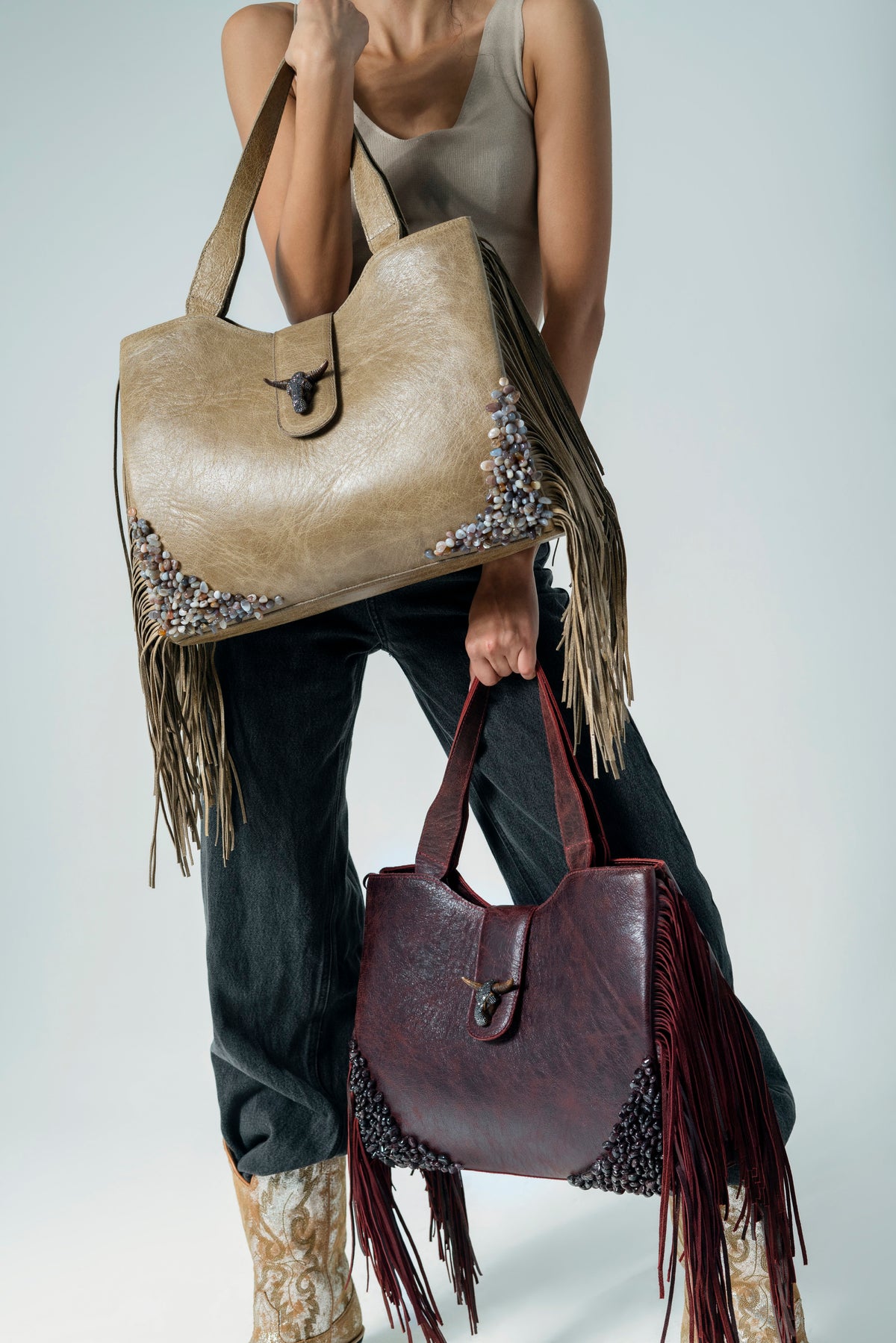 GRANDE TEXAN TOTE (BEIGE)