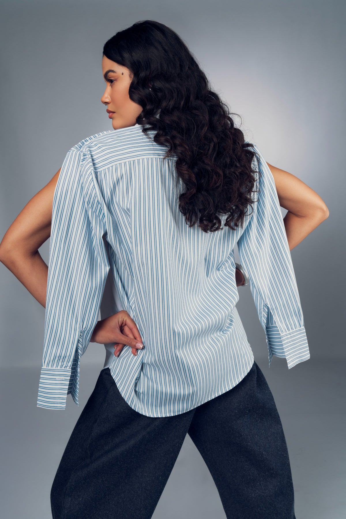 STRIPE PANEL SHIRT