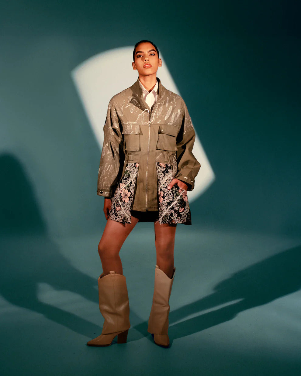 THE FLORAL PARKA JACKET