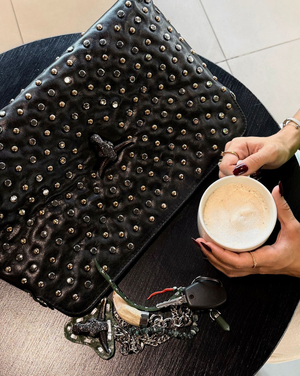 ROCK STUDDED CLUTCH