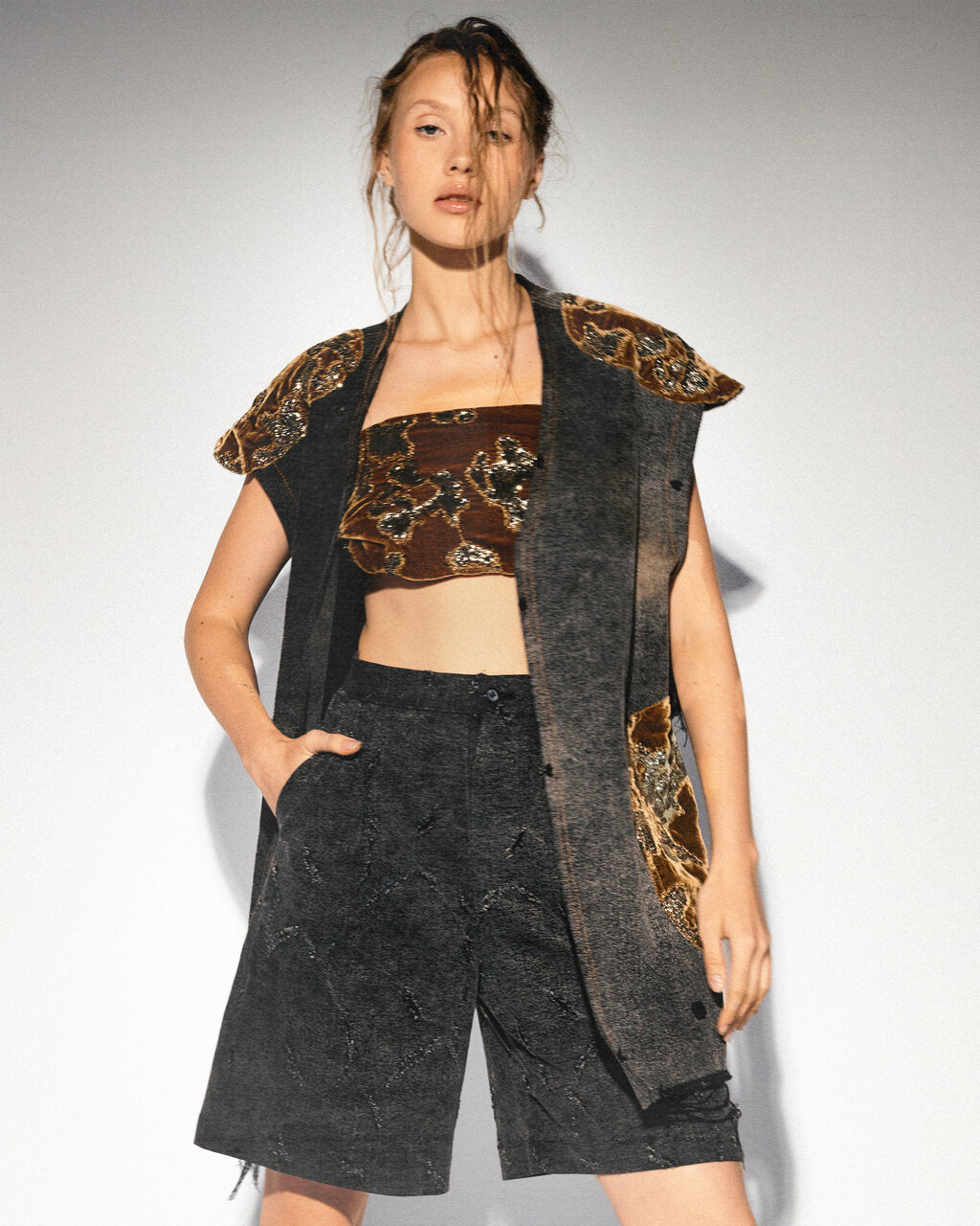 The Patchwork Vest Front Salash