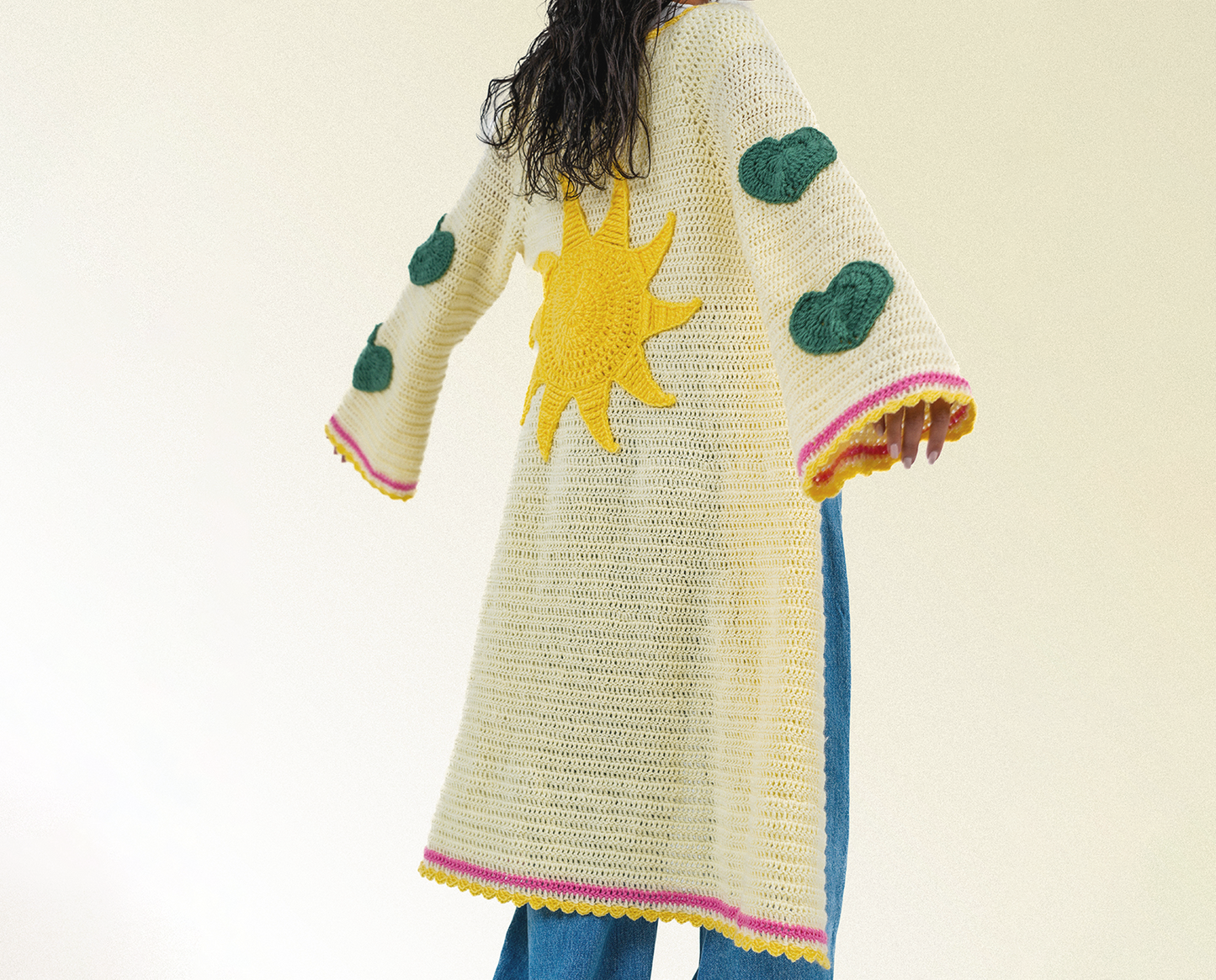 Vanilla Sunrise Long Cardigan (Mummy/baby matching set, Sold Separately)