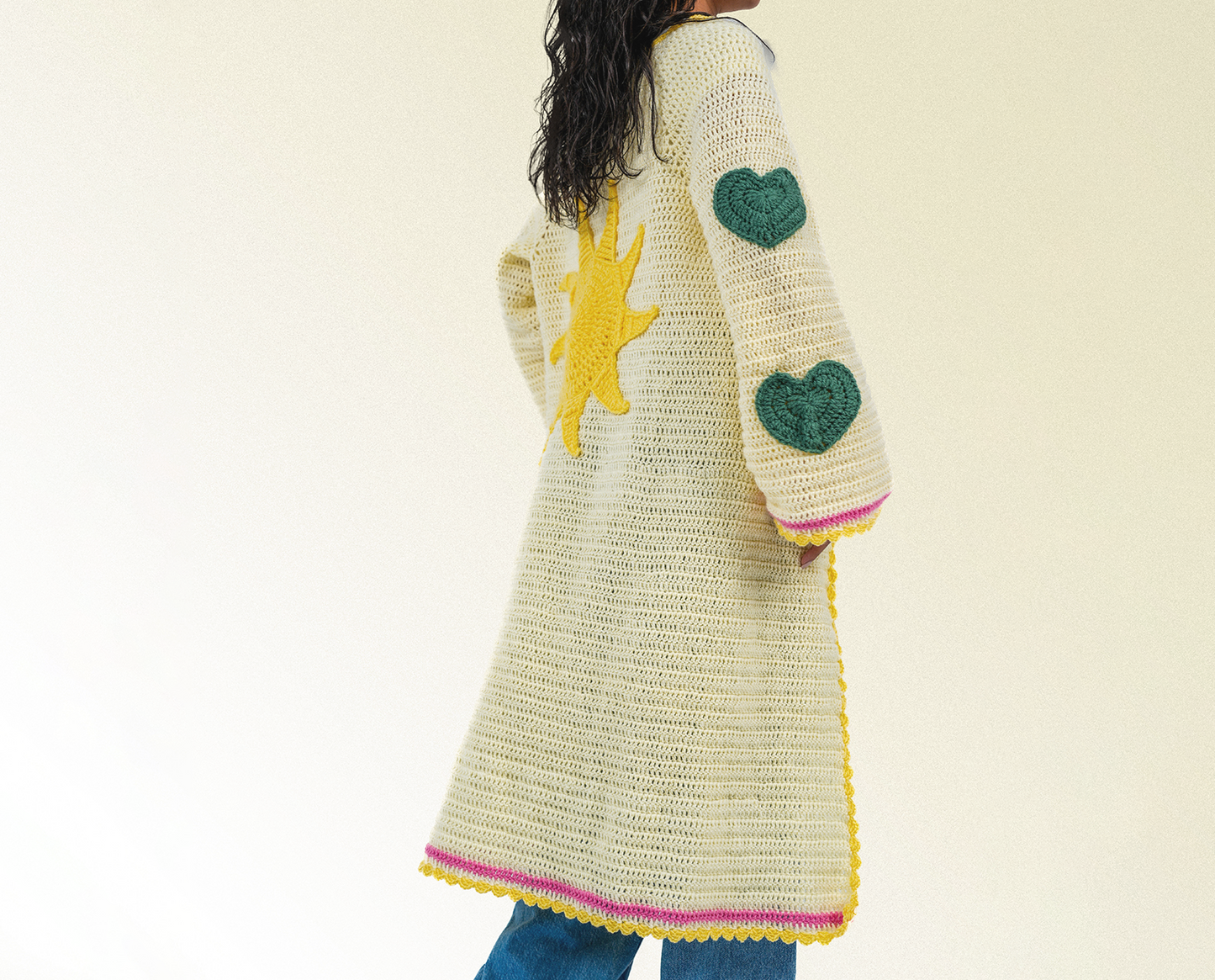 Vanilla Sunrise Long Cardigan (Mummy/baby matching set, Sold Separately)