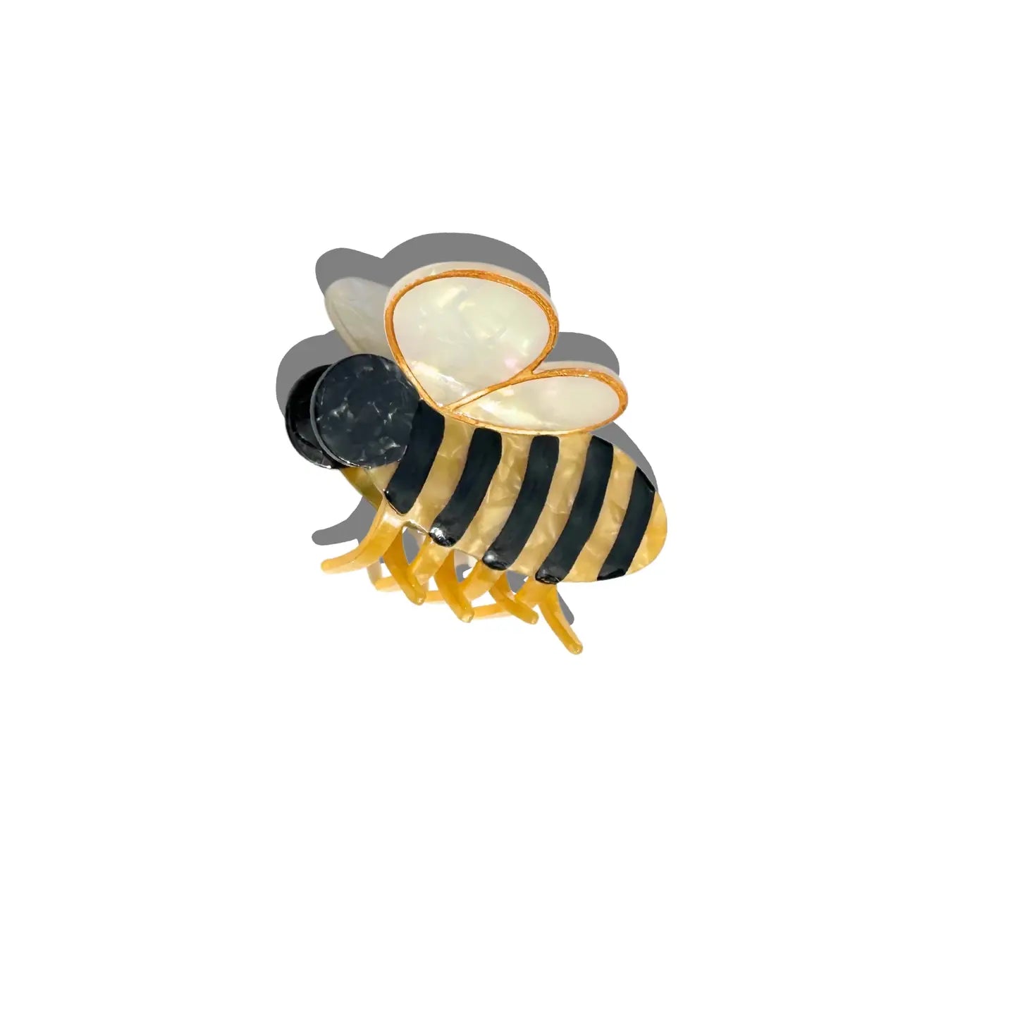 Hand-Painted Bee Claw Hair Clip | Eco-Friendly
