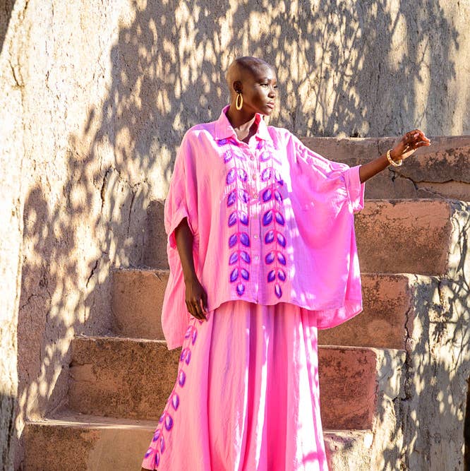 THE ORCHID OVERSIZED BLOUSE