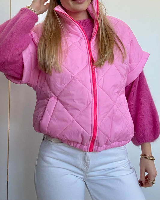 Coral Pink Vest