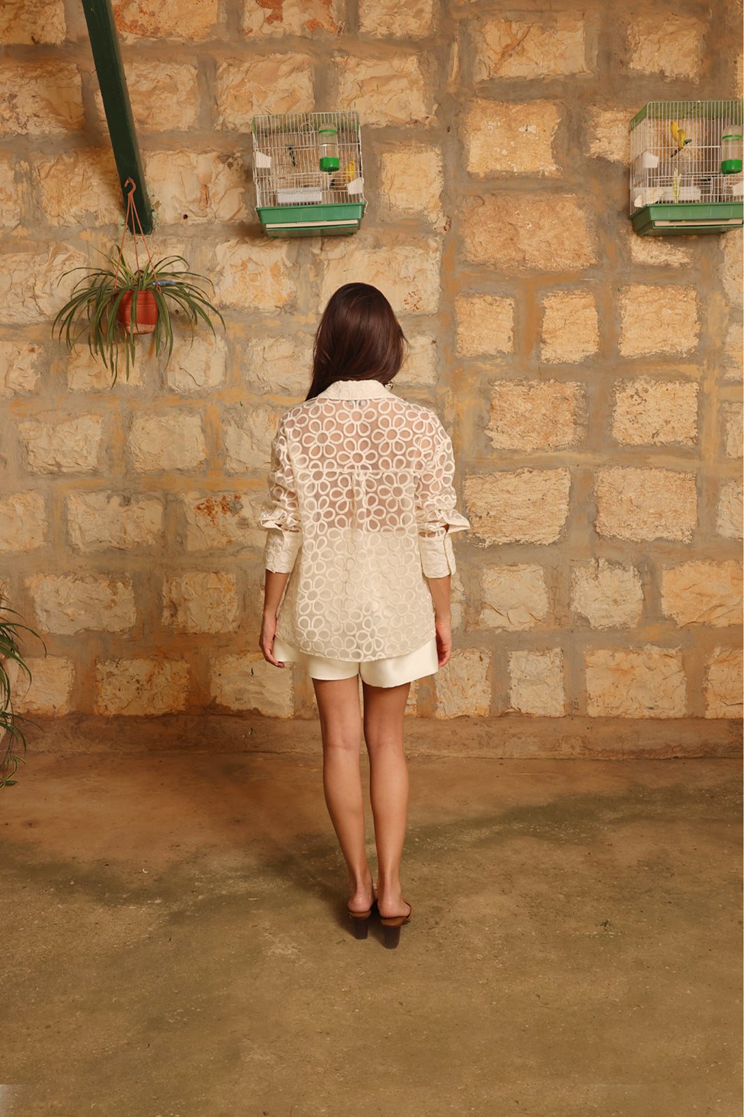 FLORAL WHITE SHIRT