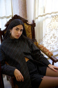 Women’s striped jacket UK with embroidered detail, relaxed fit and cotton fabric